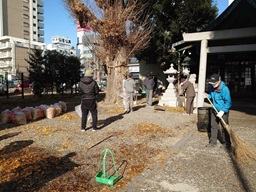 金山神社大掃除03